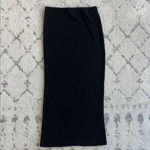 Zara Black Knit Pencil Skirt